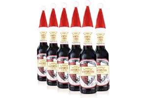 ‎ZWÖNITZER HANDWERKLICH GEBRAUT Brauerei Zwönitz Winterstern Craft Beer 6 x 0,33 Liter/Sächsisches Craft-Bier mit Weihnachtsmütze/Originelles Bier Geschenk/Malzaromatisch, feinherbes Bier mit leichter Süße