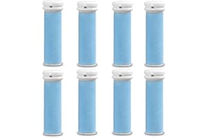 Testine rotanti di ricambio E-cron ® compatibile con Micro-Pedi Emjoi,soffice ruvido, 8 ricarica.