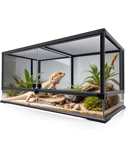 Pvc PawHut 14 Gallon Glass With Decor Kit, Crested Gecko Tank