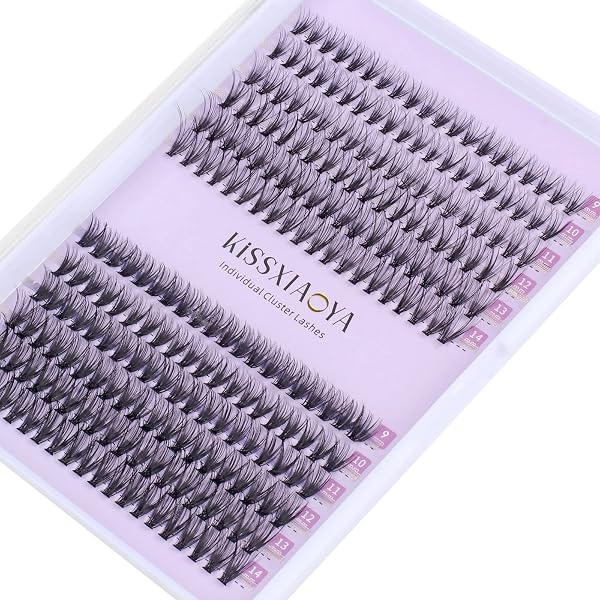 DIY Wimpernverlängerungsset Für Anfänger – 110 Wimpernbüschel D-Curl, Kleber, Pinzette, Entferner