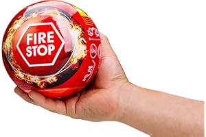 ADGO Balle extinctrice à Poudre – Extincteur Automatique Rapide 3-5 Sec, Protection Incendie Maison, Bureau, Voiture, Atelier, Surface 3 m³, diamètre 11,5 cm, Poids 1,3 kg