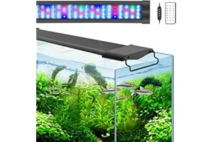 LUMINI Lominie 57 W Światło akwariowe, 88-115 cm Oświetlenie LED Akwarium, pełne spektrum Akwarium Roślina Światło z zegarem do akwariów wodorostów i ryb, IP67 Wodoodporna