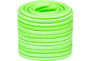 Fevone Manguera Jardin 50 Metros manguera verde manguera de agua Φ12.5mm 4 capas 25 Bar muy resistente portátil al aire libre compresor conectores de manguera de ajuste flexible robusto gurable