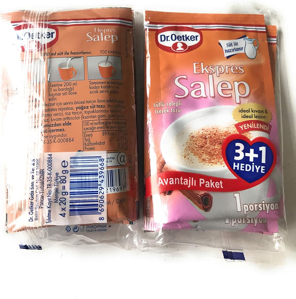 Dr. Oetker Salep Ekspres 20 Gr 3+1 Avantajlı Paket