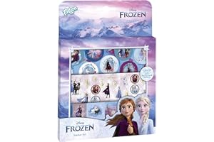 DISNEY FROZEN FROZEN II Stickerset Set di adesivi Frozen II: 3 fogli di adesivi con motivi magici di Anna & Elsa, Olaf e un motivo di paesaggio