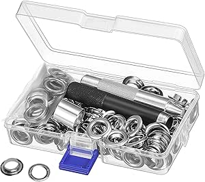 Kit Punzone Per Occhielli In Acciaio Al Carbonio 2000# - Fustella Per Incastonatura Cinture E Pelle (Diametri 4-20mm)
