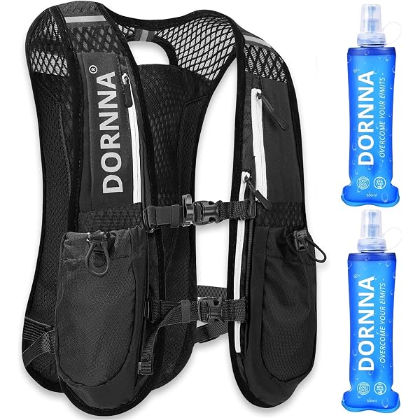 Gilet D'hydratation Pour Course à Pied Et Randonnée - Léger, Respirant Avec Poche à Eau Intégrée - Femme/homme