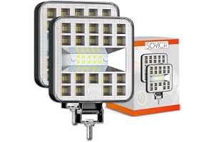 Sovica LED-strålkastare 12v 2 st aluminium abs 29 led 6 500K 8,4 cm 3,34" IP65 långdistans arbetsljus