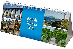 GILT EDGED 2026 British Scenes Desk Calendar (CL07)