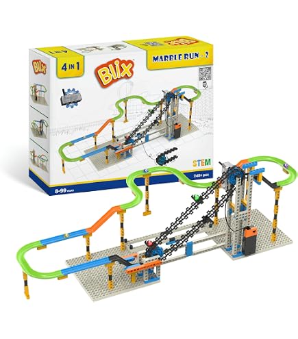 Buy AN JING ZHI Marble Run Set for Kids - Marble Track Maze Race