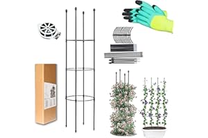 LIBRNTY Obelisco A Traliccio da Giardino,Garden Supporto Piante Rampicanti,Gabbie Pomodori e Supporti per Piante,Adatta a Tutti i Tipi di Piante rampicanti,ortaggi,Fiori,Guardiano delle Piante