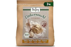 ‎BIOJOY Biojoy BIO-Einkorn-mehl (2 kg), Urgetreide Vollkornmehl, Triticum monococcum