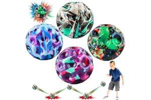 BINGGUNYO Sprünge Gummiball,Planeten Hüpfbälle, Astro Jump Ball, Hohe Springender Gummiball, Space Theme Bouncy Balls,Super High Bouncing Bounciest Lightweight Foam Ball, Sport Training Ball (micai)