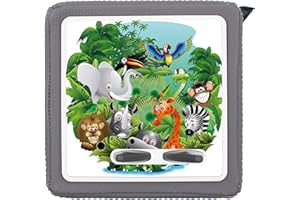 yabaduu Schutzfolie Schutzcover für Toniebox passgenau selbstklebend kindgerecht Folie Zubehör für Kinder Spielzeug (Y031-12 Dschungel, Ohne Wunschname)