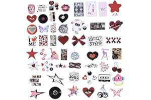 TINOALY 110uds Pegatinas de Downtown Y2K Girls, Bonitas Decoraciones de Cumpleaños de Coqueta Vinilo Impermeable Pegatinas Estéticas para Portátil Botella de Agua Parachoques