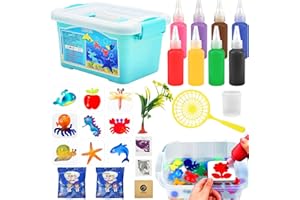 YIZEMAY Magic Water Elf, Set Creativo 3D Aqua Gelz, Acqua Gel DIY Sea Life Creature, 8 Flaconi di Gel Colorato, Set di Giocattoli Acquatici per Ragazzi e Ragazze