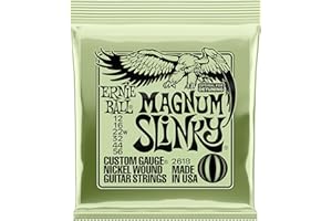 Ernie Ball Magnum Slinky Nickel Wound Electric Guitar Strings 12-56 Gauge