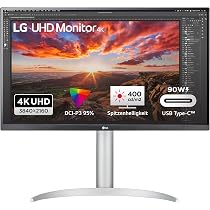 LG 27UP85NP-W 68 Cm (27 Zoll) 4K UHD Monitor – IPS Panel, DCI-P3 95%, HDR 400, USB-C 90W, Für Arbeit & Gaming