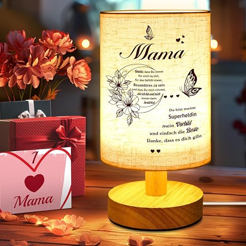 Linkax Mother's Day Gifts for Mum, Grandma, Birthday Gifts for Mum, Decorative Bedside Lamp, Table Lamps with Saying, Mother Grandma Mother in Law Gifts