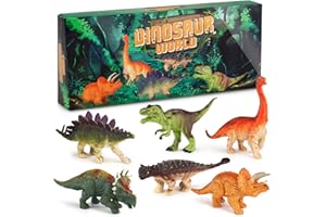 Sanlebi Dinosaurier Figuren Spielzeug- Realistische Dinosaurier Set Mini Dinosaurier Pädagogisches Spielzeug für 3 Jahren Jungen Mädchen