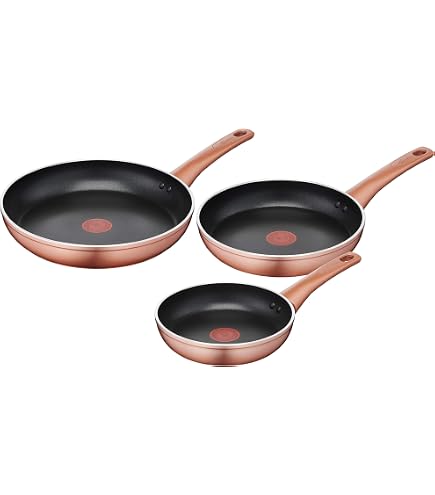 Lagostina Goccia Lot De 3 Poêles 20/24/28 Cm - Revêtement Céramique Antiadhésif, Thermo-Signal, Compatible Induction, Écologique