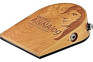 Ortega Guitars Analogue Stomp Box – Pedale Effetto per Chitarristi, Cantanti, Cantautori – Sample di Percussioni Analogiche – Legno di Ciliegio, Natural (ANNAlog)