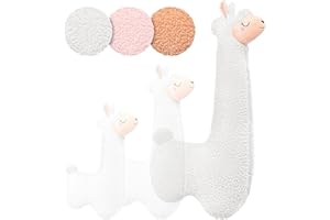 ‎ENGELSHOF ALPAKAS MÜNSTERLAND Engelshof Alpaka Kuschelkissen Lama Kuscheltier Seitenschläferkissen XXL plüschtier; Stofftier für Teenager, Mädchen und Jungen, Alpaka Geschenk, Schmusekissen, Kuscheltier Weiß 130cm