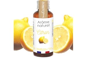 ScrapCooking - Arôme Naturel Liquide de Citron 40ml - Arôme Alimentaire Citron pour Pâtisserie, Yaourts, Gâteaux, Cheesecakes, Biscuits, Entremets, Mousses, Glaces, Smoothies - 4398
