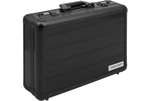 anndora Aktenkoffer Aluminium Attaché Koffer Schwarz Zahlenschloss abschließbar