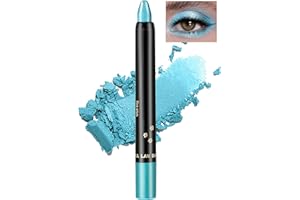 Jutqut Blau Glitzer Lidschatten Stift, Schimmer Metallic Eyeliner Stick, Waterproof Long Lasting Eyeshadow Pencil, Perlglanz Cream Augenstift, Lazy Eyes Lidschattenstift, Creme Augen Make up #11