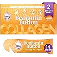14x Marine Collagen Liquid Sachets – 12,000 mg Hydrolysed Type 1 w/Vitamin C | Skin Hair Nails |2-Week Supply| Higher Absorption vs Powder/Tablets –Benjamin Button® (30 ml (Pack of 14), Mango)