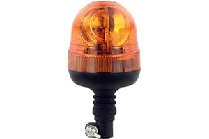 ‎ADLUMINIS AdLuminis Halogen Rundumleuchte Orange, Groß Mit Flexiblem Fuß, Blinkleuchte 12V 24V, ECE R65 Straßenverkehr Zulassung, KFZ Warnleuchte