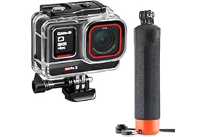 FitStill Zestaw do nurkowania do Insta 360 ace Pro 2/ace Pro, wodoszczelna obudowa 50 m + uchwyt wypornościowy, do fotografii podwodnej ace pro 2 akcesoria