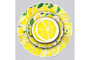 LYUNMU Set di 50 adesivi al limone per auto, laptop, skateboard, bici, ciclomotori, biciclette, computer, adatti per adulti e bambini