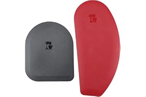 KitchenAid - Racloir à Casserole & Racloir à Saladier en Silicone, Noir / Rouge, Set de 2