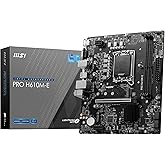 MSI MB PRO H610M-E SOKET 1700 DDR5 5600MHZ(OC) HDMI VGA M.2 USB3.2 1x 1G LAN mATX