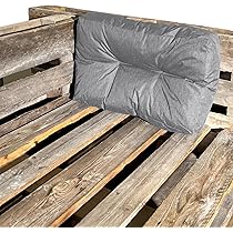 Cuscini Per Pallet Da Esterno - Set Seduta 120x80cm E Schienale 120x40cm, Grigio - Foto 2