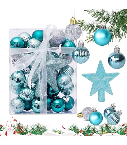 Gxhong Weihnachtskugeln Set - Bruchsicherer Christbaumschmuck In Verschiedenen Farben
