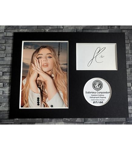 Sabrina Carpenter Studio album Short n' Sweet Signed Poster Print