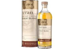 ARRAN - Robert Burns - Blended Malt Whisky Écossais - Notes d'Épices & Fruits Mûrs - Origine : Écosse/Highlands-Arran - 43 % Alcool - 70 cl