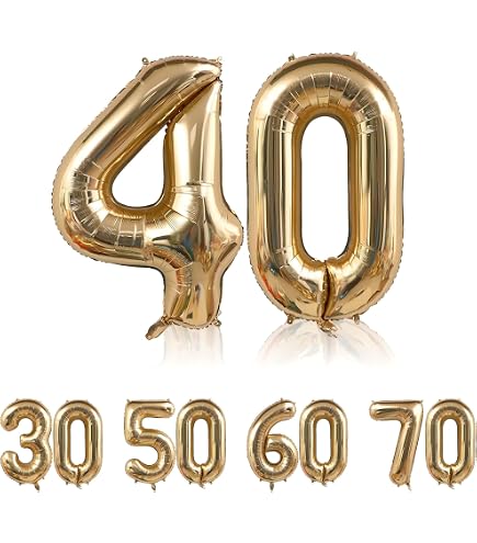 Palloncini Per Compleanno 'Happy Birthday' 40,6 Cm – 13 Pezzi In Lamina Arancione Con Cannuccia E Corda - 3