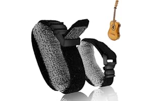 DSLSQD Piezas Amortiguador de Silenciamiento de Cuerdas de Guitarra, Envolturas de Guitarra Cinta para Cubierta de Cuerdas de Guitarra, Silenciador de Bajo Ajustable, Correas de Silenciamiento de Diap