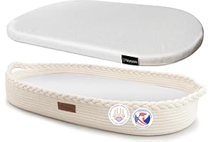 Yunioo Wickelkorb Baby mit Reise Wickelauflage, Weiche, tragbare, wasserabweisende Hülle Babykorb - Geschenke für Baby