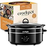 Crock-Pot Slow Cooker | Removable Easy-Clean Ceramic Bowl | 6.5 L (8+ People) | Black [SCV655B]
