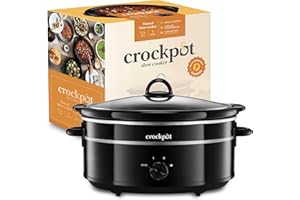 Crock-Pot Slow Cooker | Removable Easy-Clean Ceramic Bowl | 6.5 L (8+ People) | Black [SCV655B]