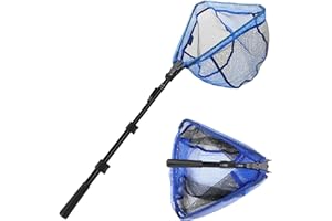 KOMCLUB Retino da pesca, retino da pesca, retino da pesca, rete in nylon durevole, accessorio da pesca per adulti