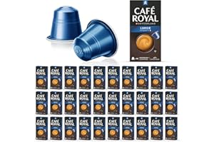 CAFE ROYAL SWITZERLAND PROFESSIONAL Café en Capsules Aluminium - Café Royal Pro | 30 x 10 soit 300 Dosettes - Saveur Lungo - Compatibles avec les Machines à café Nespresso®* Alu à usage Domestique