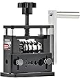CREWORKS Manual Wire Stripping Machine, Drill Powered Wire Stripper Machine with 6 Channels 5 Blades, Portable Cable Stripper Tool with Hand Crank for 3.4 5 7 10 12 17 mm Scrap Copper Cables Recycling