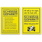 BCYSNR Scheiße Geparkt Karten - 150 Stück Lustige Parkhinweise Für Falschparker