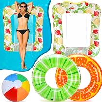 TOPJOWGA Hamac Gonflable Piscine, Flottantes Hamac, Gonflable Eau Hamac